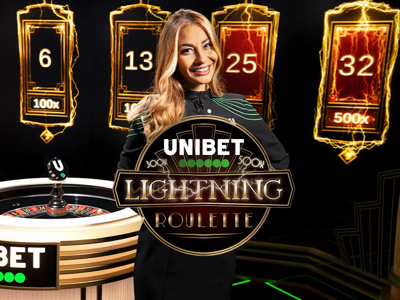 Imagem do jogo Unibet Lightning Roulette no 718 bet